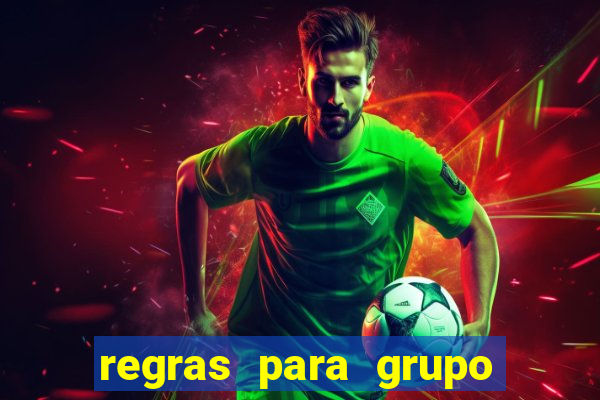 regras para grupo de futebol no whatsapp